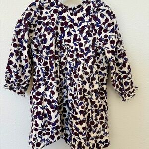 Bonpoint Cream Patterned Dress